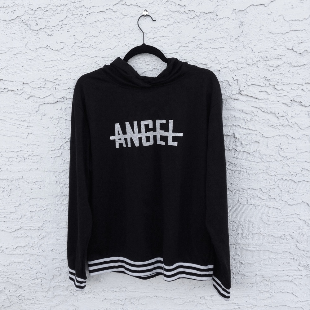 Luscious Cream | 1X | NoAngel Black & White Hoodie
